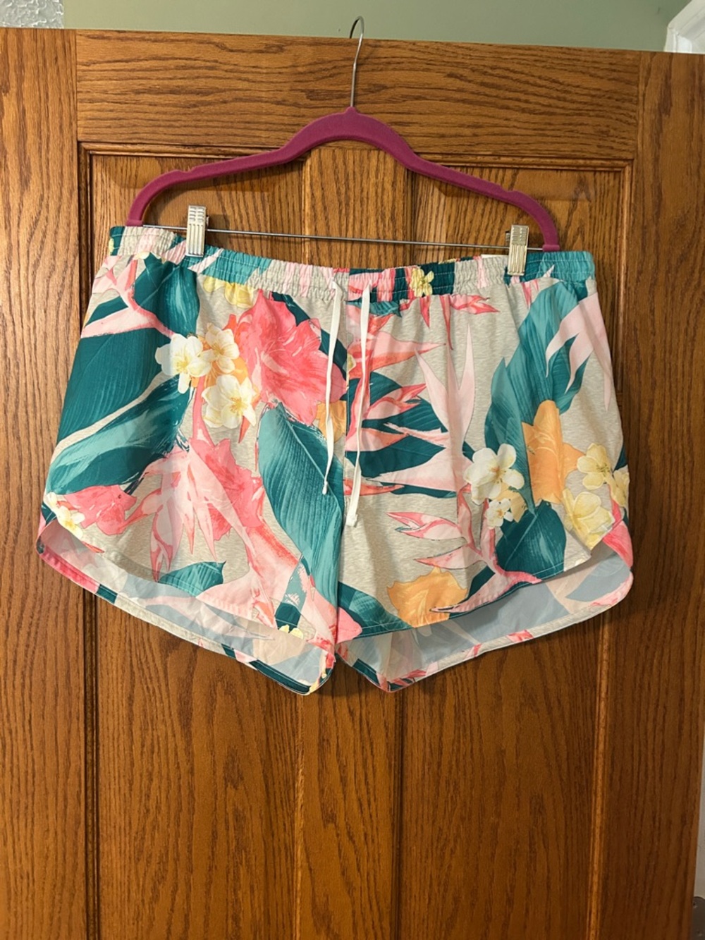 Old Navy Tropical Floral Drawstring Shorts